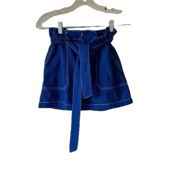 WILD FABLE Women's Belted Contrast Stitch‎ Utility Skirt - Picture 4 of 9